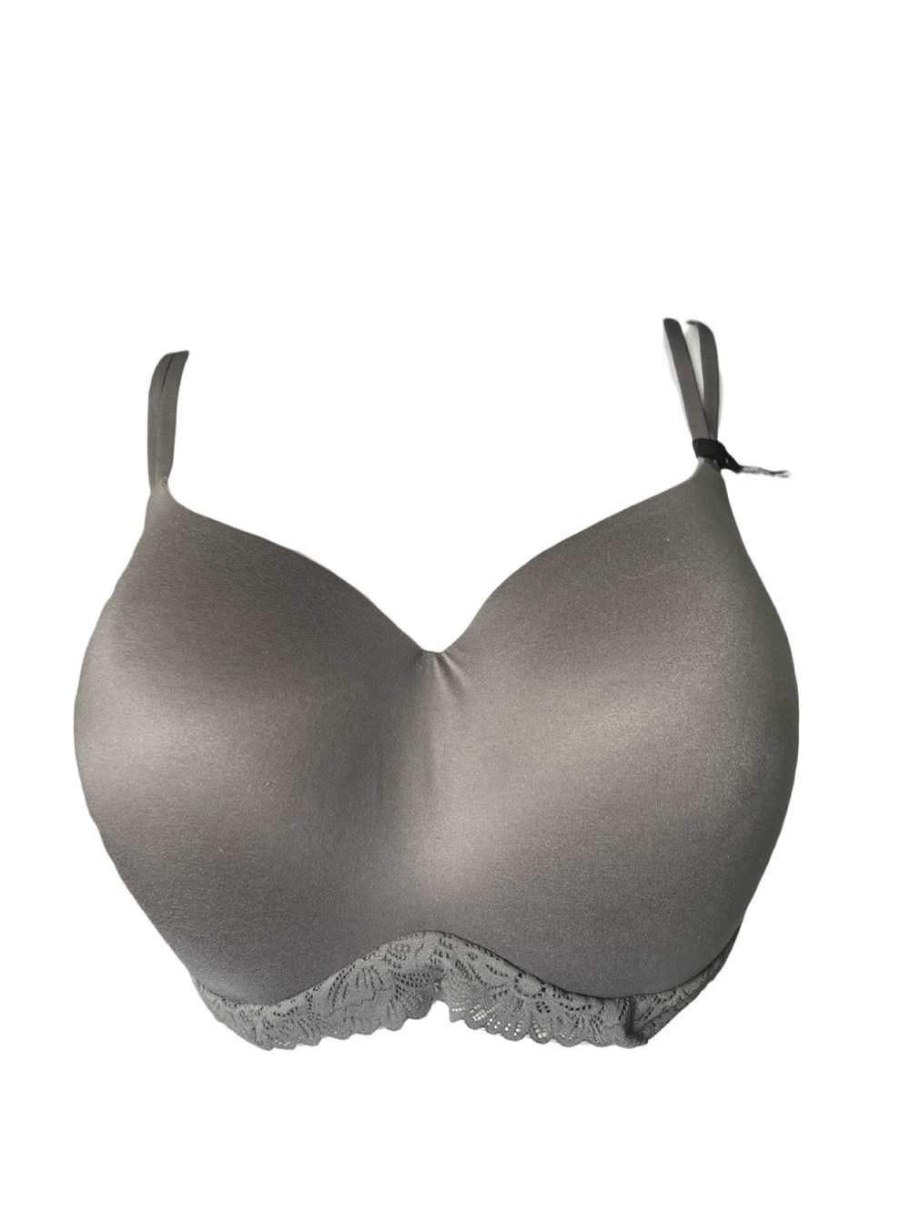 NEW Aerie Real Sunnie Wireless Bra Gray Lace Trim Comfort Womens Size 40DD